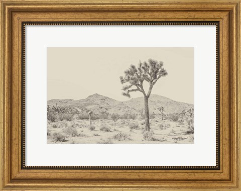 Framed Joshua Tree I Neutral Print