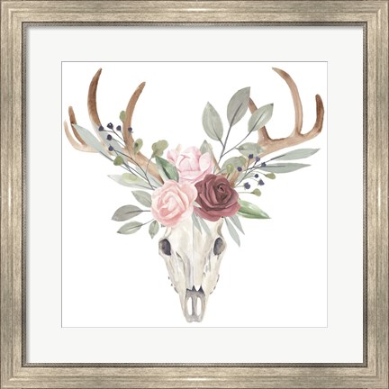 Framed Branched Posy I Print