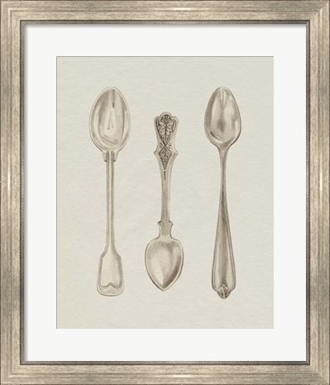 Framed Silver Spoon I Print
