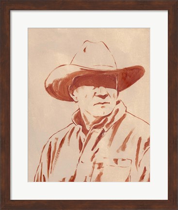 Framed Man of the West III Print