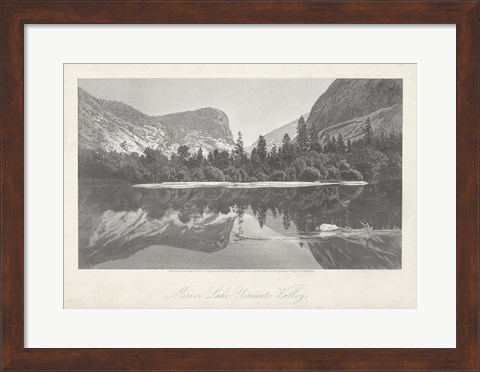 Framed Mirror Lake, Yosemite Valley Print