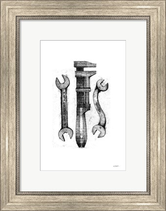 Framed Wrenches Print