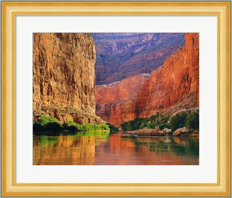 Framed Red Wall Gorge Print