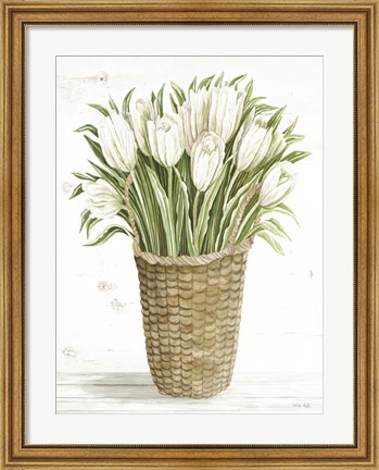 Framed Tulip Basket Print