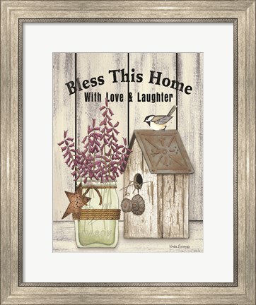 Framed Bless This Home Print