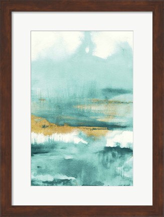 Framed Blue Saffron I Print