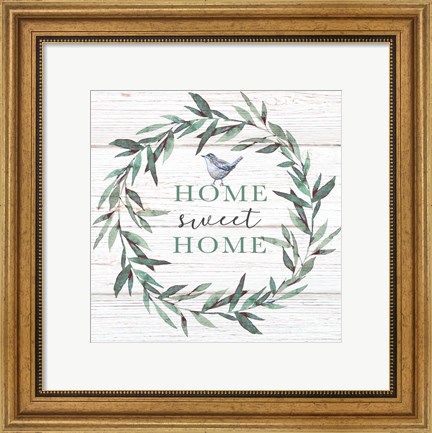 Framed Home Sweet Home Bird Print