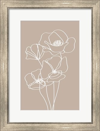 Framed Pansies Print