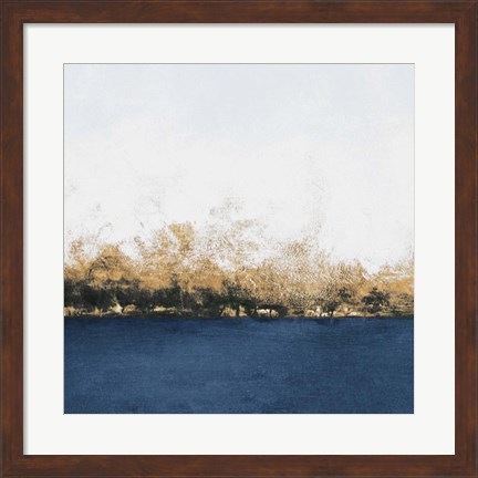 Framed Gold Forest Abstract Print