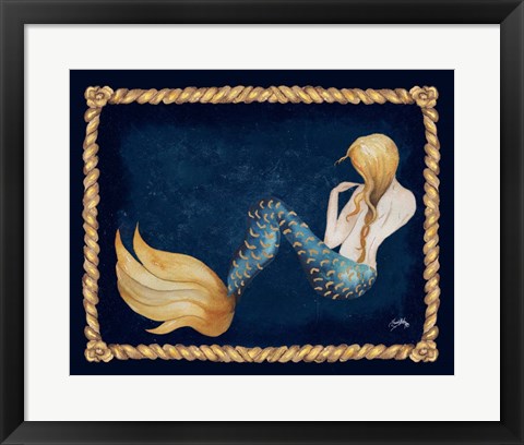Framed Elegant Mermaid Print