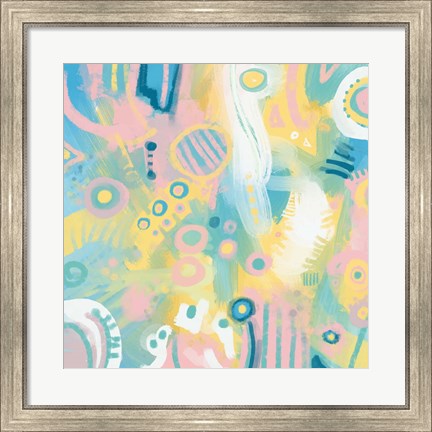 Framed Dreamy Pastel Abstract Print
