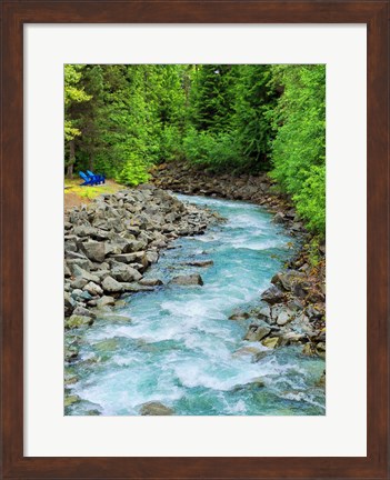 Framed Countryside River Print