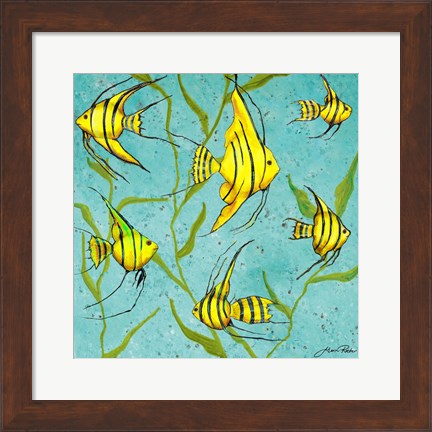 Framed School Of Fish IV Print