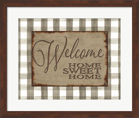 Framed Welcome Home Sweet Home Print