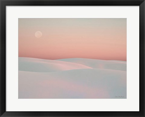 Framed Moon and Dunes Print