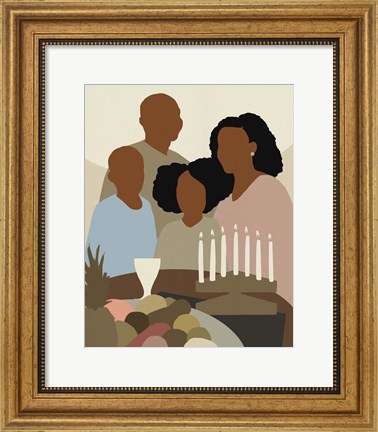 Framed Joyous Kwanzaa I Print