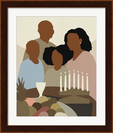 Framed Joyous Kwanzaa I Print