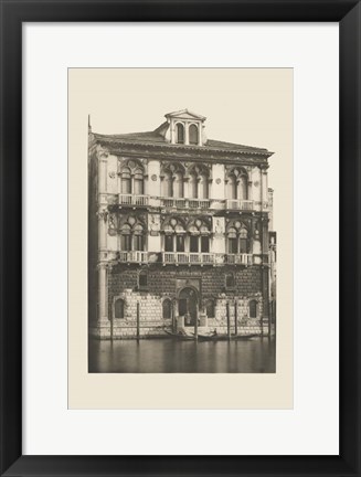 Framed Vintage Views of Venice II Print