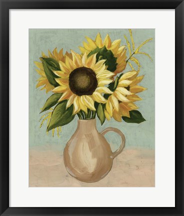 Framed Sunflower Afternoon I Print