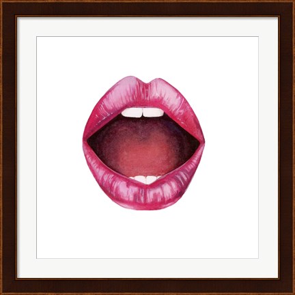 Framed Emotion Lips II Print