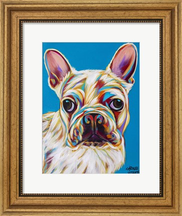 Framed Nosey Dog III Print