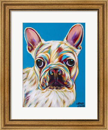 Framed Nosey Dog III Print