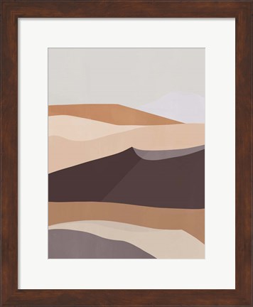 Framed Desert Dunes III Print