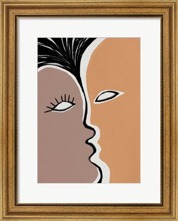 Framed Face to Face 2 Print