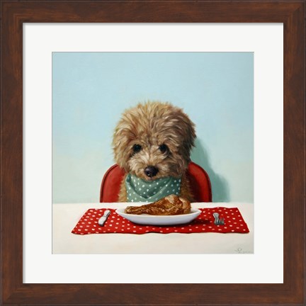 Framed Puppy Chow Print