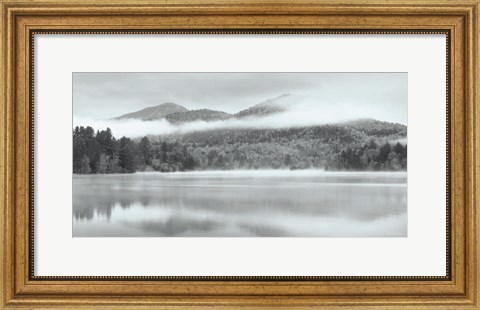 Framed Foggy Mirror Lake Print