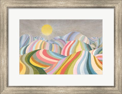 Framed Hills Roll On Print