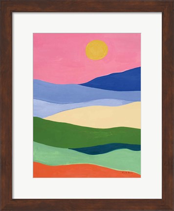 Framed Desert Landscape II Print