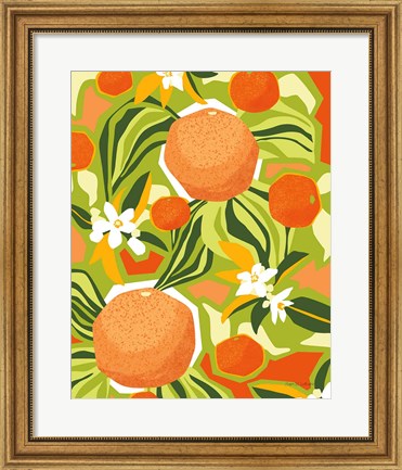Framed Tangerine Grapefruit Print