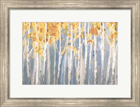 Framed Golden Birches Spice Print