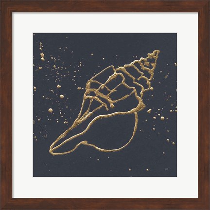 Framed Gold Conch II Print