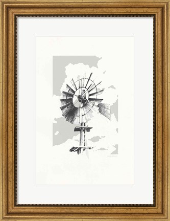Framed Texas Wind Neutral Print