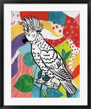 Framed Jungle Cockatoo Print