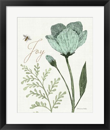 Framed Springtime I v2 Joy Print