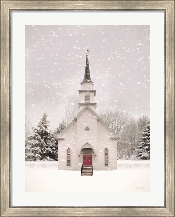 Framed Vermont Church Print