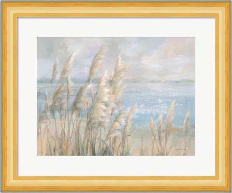 Framed Seaside Pampas Grass Print