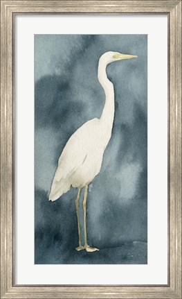 Framed Simple Egret III Print
