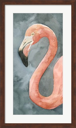 Framed Flamingo Study II Print