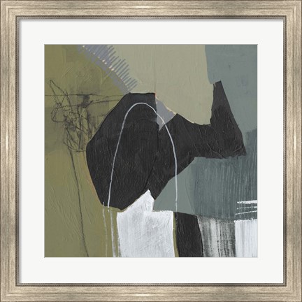 Framed Puzzle in Neutrals I Print