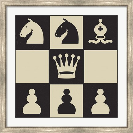 Framed Chess Puzzle IV Print