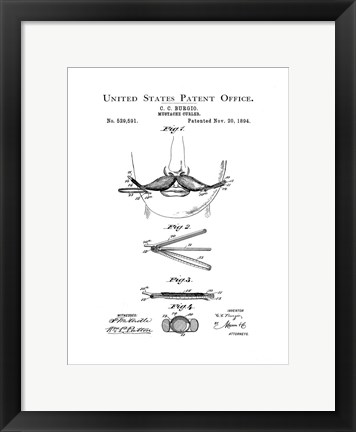 Framed Bath Time Patents II Print