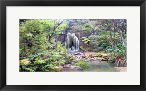 Framed Rainforest waterfall Print