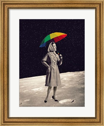 Framed Moon Walk Print