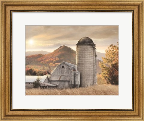 Framed Autumn at the Farm Print