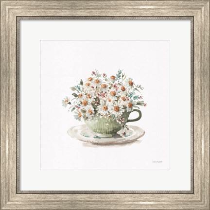 Framed Garden Tea 01 Print