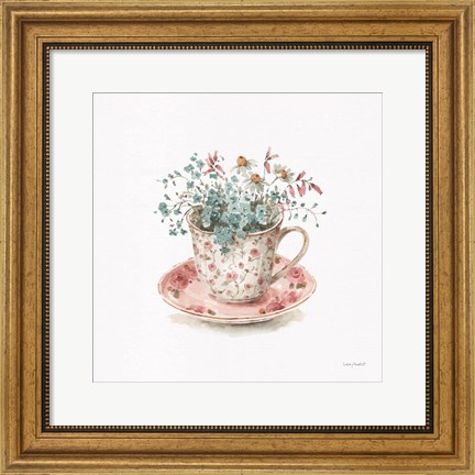 Framed Garden Tea 04 Print